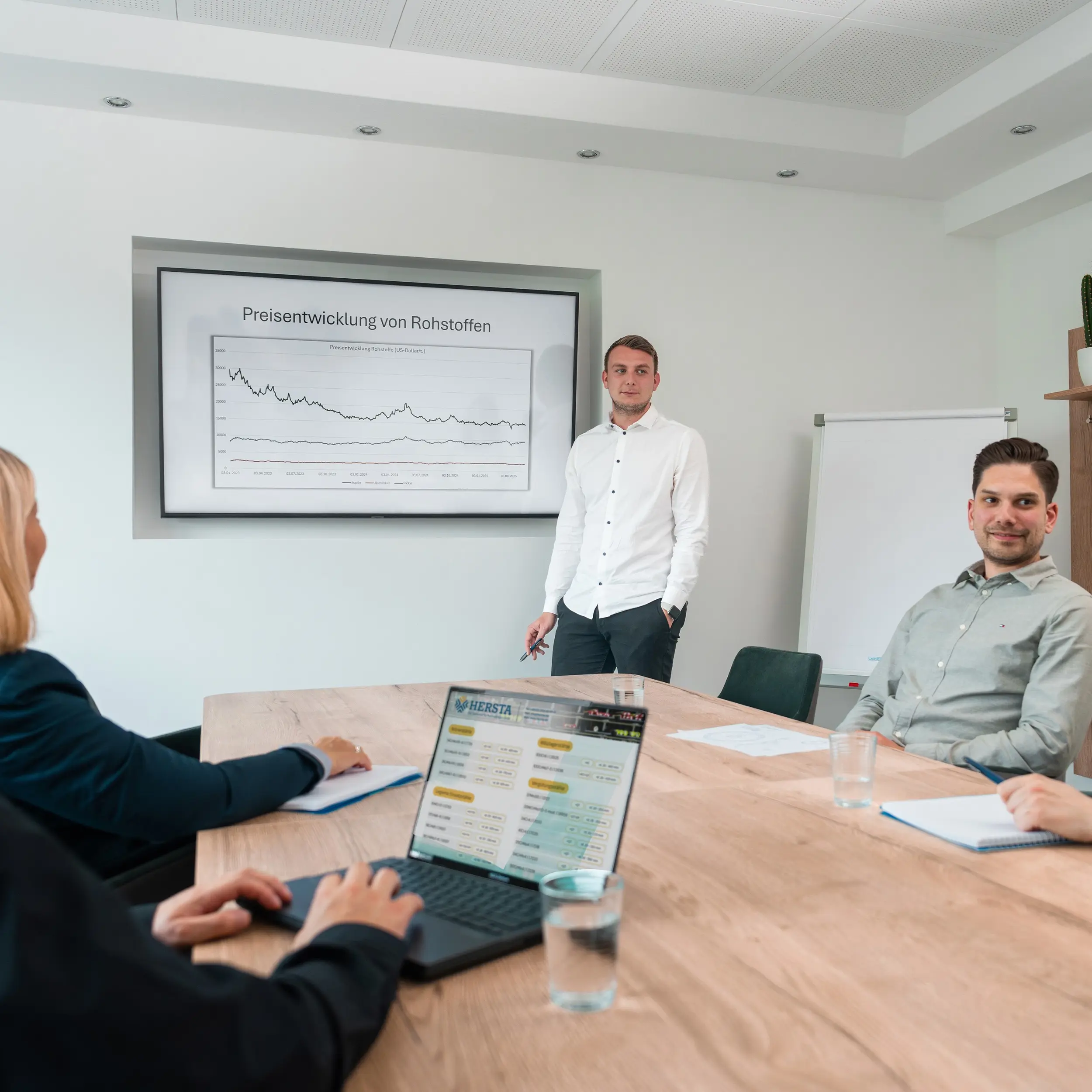 Besprechungsmeeting bei Hersta